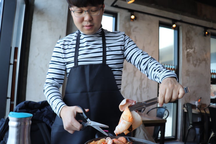 월정리맛집 욱이네떡마니 해물떡볶이 멋진바다뷰는 덤