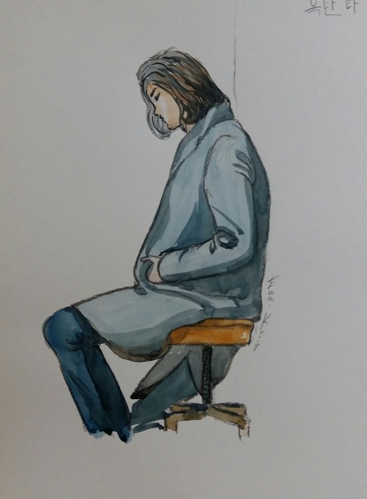  목탄과 콩테 그림, 인물 드로잉 수채화 채색하기 - 사람과의 깊이 있는 관계 맺기