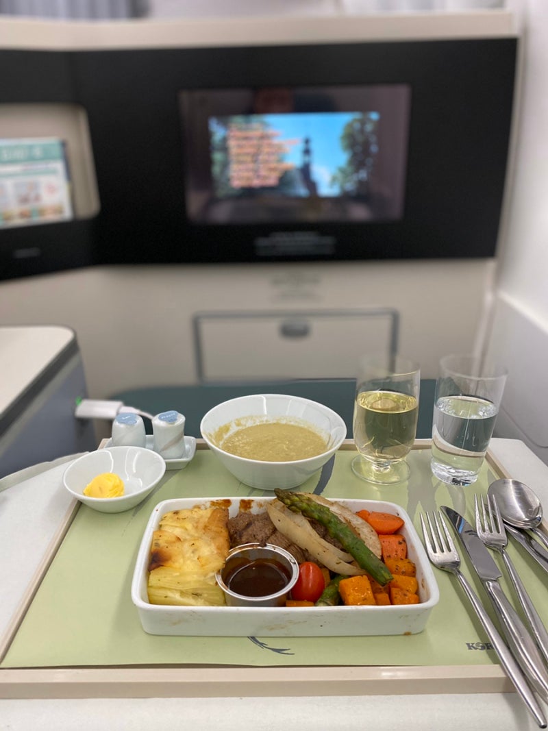 대한항공 비즈니스 클래스 기내식 후기(홍콩발 747-8i) : 네이버 블로그