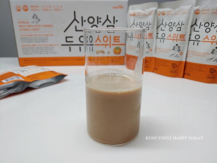  산양삼두유신제품 스위트 부드러운두유 추천해요.