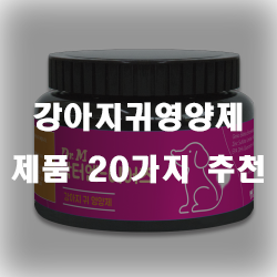  댕댕이 귀 영양제로 건강을 챙겨주세요