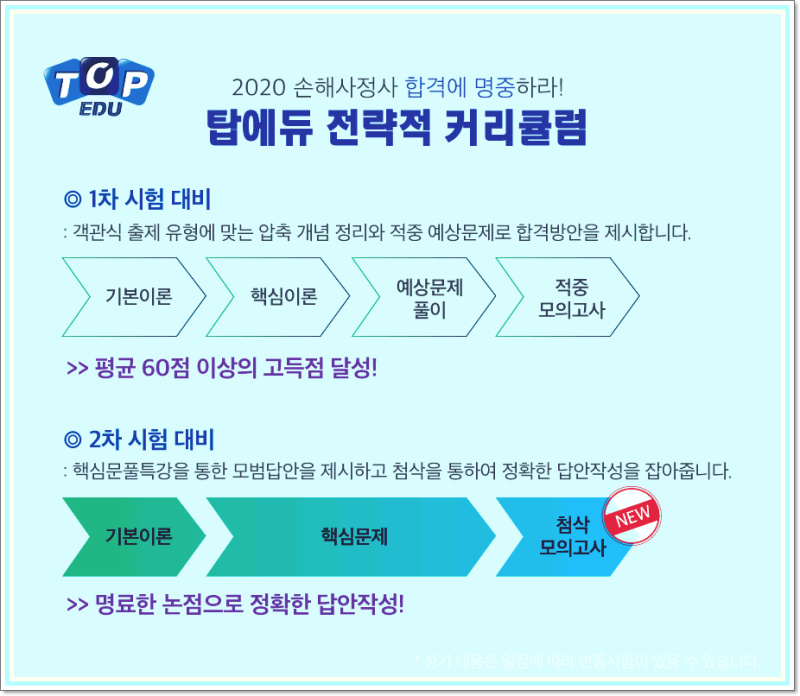 손해사정사 온라인 강의 준비기간 1/2 단축팁