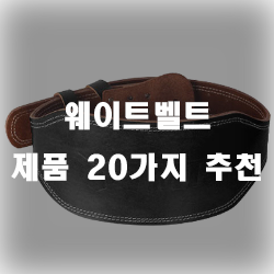  헬스하면서 허리를 보호하세요! 웨이트벨트 추천리스트.