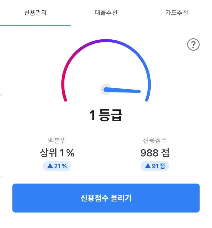  평범한 직장인의 1년 사이 신용등급 변화 기록 (현재는 1등급!)