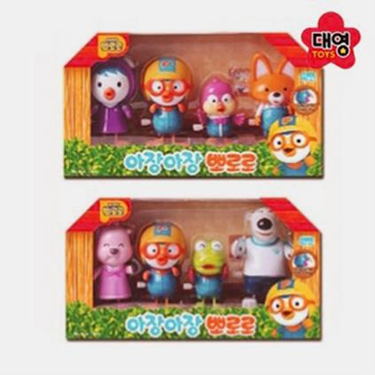  (대영통상)뽀로로 태엽 피규어 4종 (9,300원)