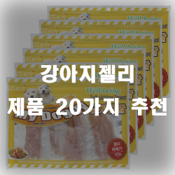  저지방 고단백으로 이루어져 건강에도 좋은 강아지젤리 간식 모음