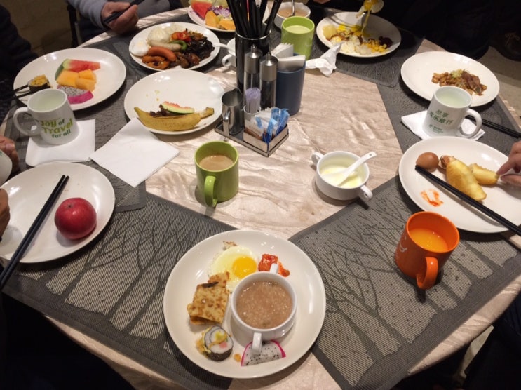 칭다오 여행 2일차 / 홀리데이 인 칭다오 엑스포 호텔 조식뷔페