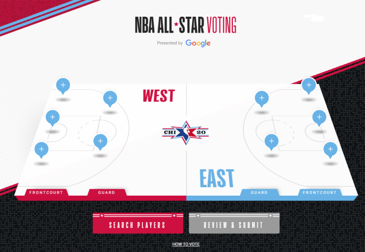  2020 시카고 NBA ALL STAR(올스타) 투표 방법을 알아보자!