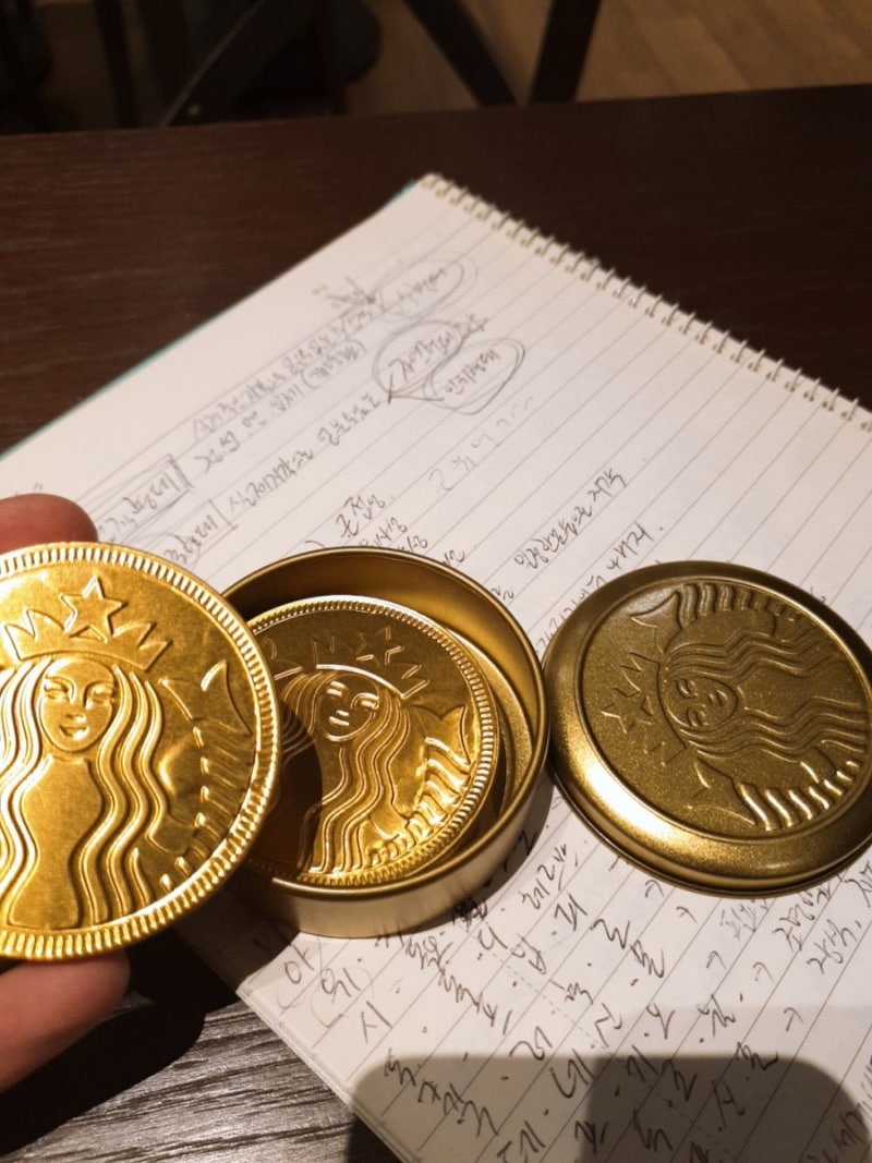 스타벅스 초콜릿-동전초콜릿 : 네이버 블로그