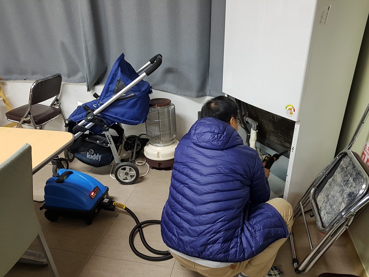  전문가용 고압스팀청소기 gal8bal(갈8바)로 에어컨청소 후기