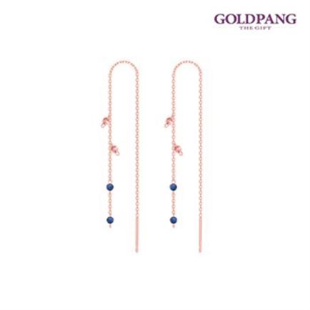  [골드팡]14k 콤콤 젬스톤 롱귀걸이-라피스라줄리 (79,000원)