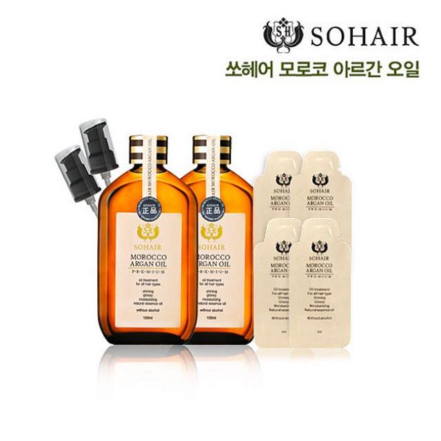  최저가확인  승호케미 쏘헤어 모로코 아르간 오일 100ml2병펌프2개 헤어젤 1 