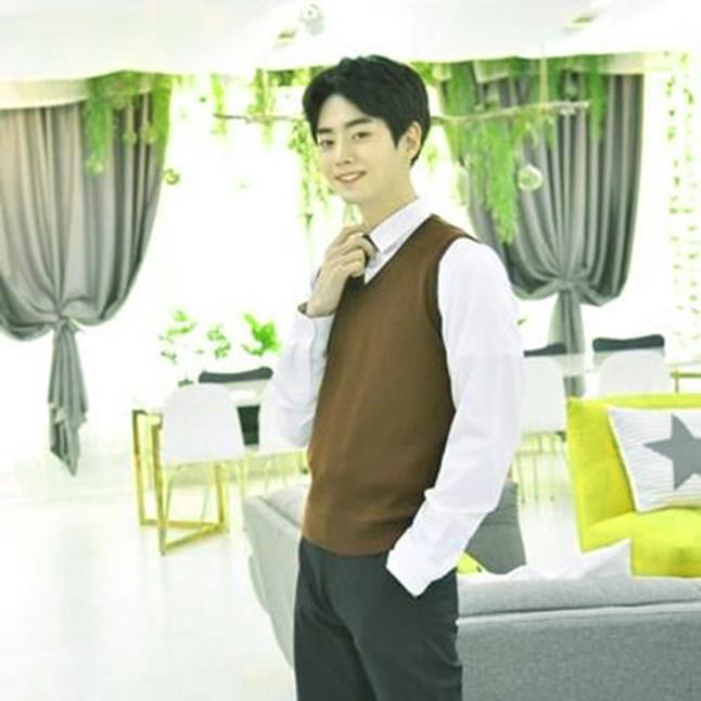 교복몰 보풀방지 와인네이비라인 교복조끼 공용 (19,800원)