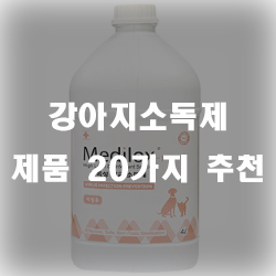  소독이 필요한 곳엔 언제나 강아지소독제를!!
