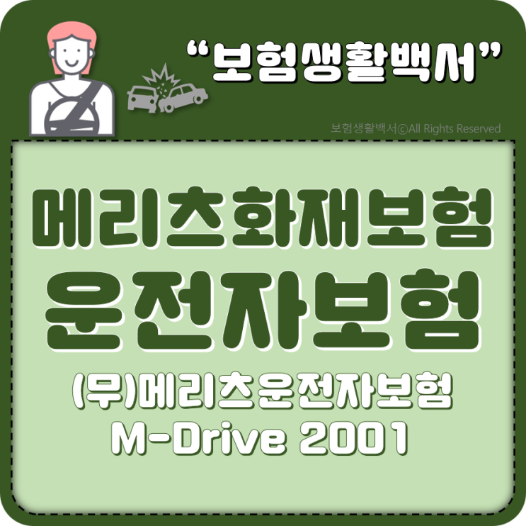  메리츠화재보험 운전자보험 - (무)메리츠운전자보험 M-Drive 2001
