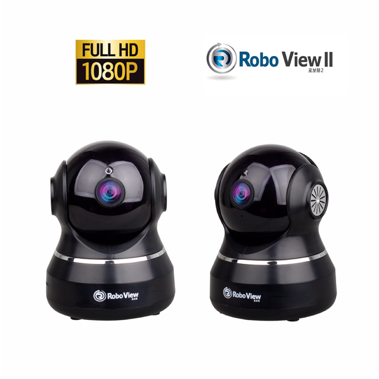 [추천 아이템] 로보뷰2 IP카메라 CCTV 홈캠 해킹방지 1080P 풀HD 200만화소 실내용 세트4로보뷰2블랙32GB SD카드 포함  135,500원