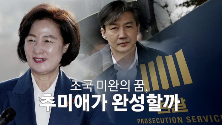  윤석열검찰총장 추미애법무부장관 검찰조직도 개편
