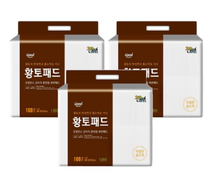  2020년 최저가추천 굿밸런스 강아지 황토 배변패드 19.6g 100매 리뷰   [15,900원]
