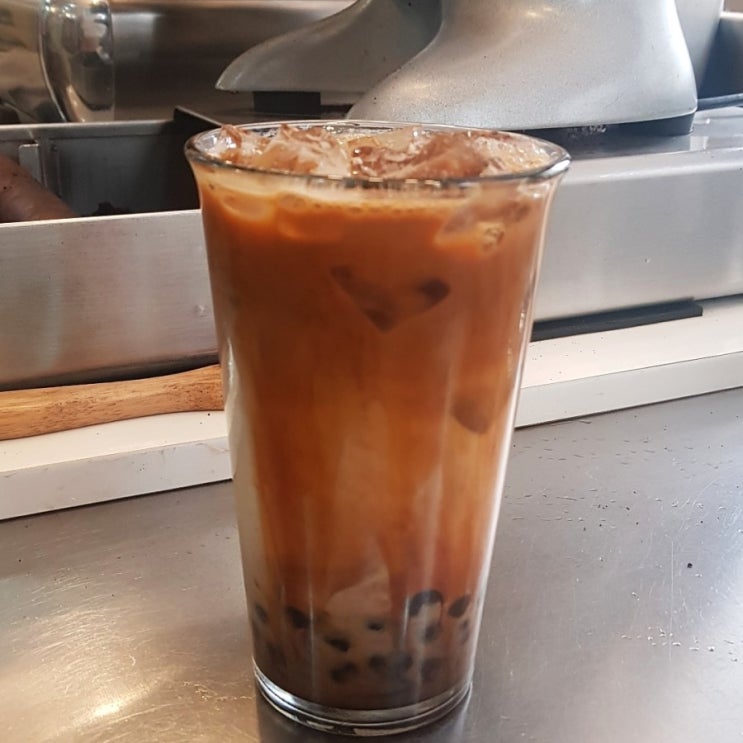  흑당라떼 만드는법