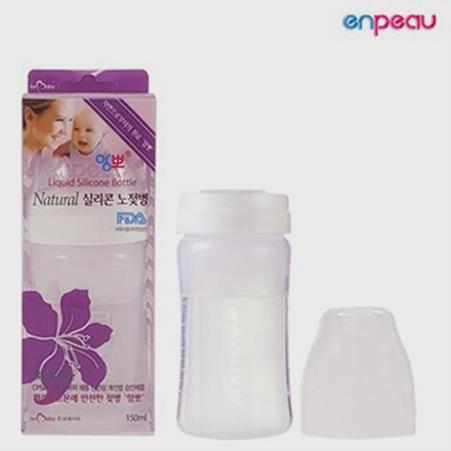  앙뽀 실리콘젖병 150ml 1P(노꼭지)/와이드형호환 (18,040원)