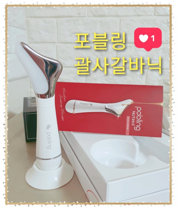 뷰티의 여왕의 포블링 괄사갈바닉 NUT25.5 실버 솔직후기 (괄사마사지기/홈케어LED/홈케어리프팅기/이온마사지기/승모근마사지기)