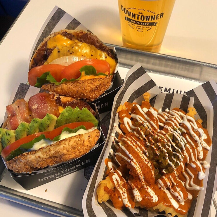  강남구청역 맛집, 수제버거 맛집 "다운타우너 청담"