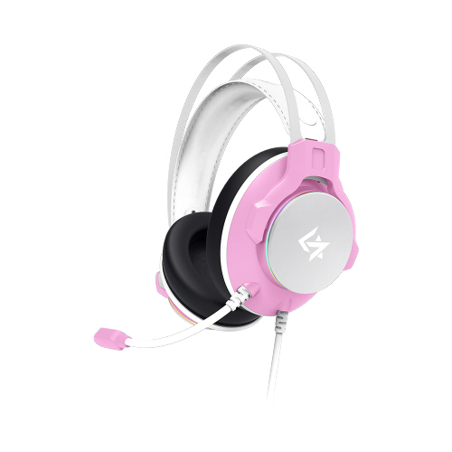  [추천제품] 긱스타 가상 71 노이즈 캔슬링 진동 RGB LED 게이밍 헤드셋 핑크 GH650  42,500원