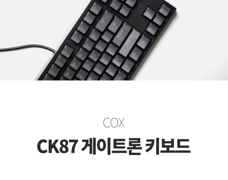 20%할인 COX CK87 게이트론 기계식 키보드 [황축/갈축/녹축