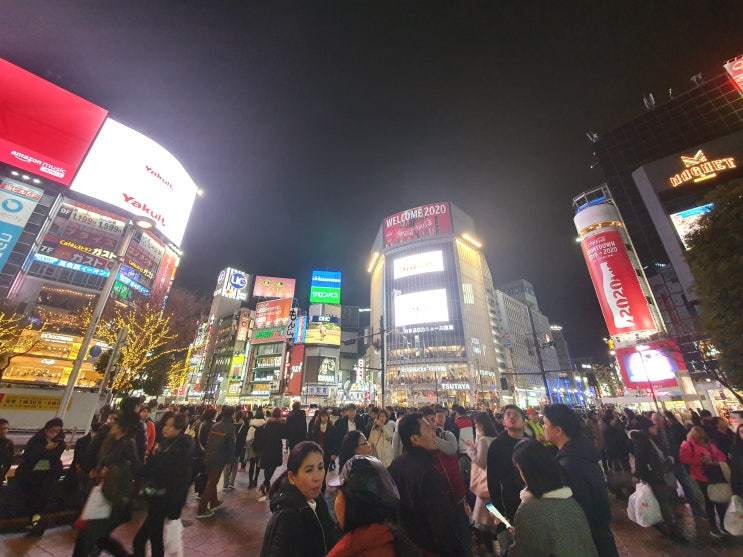 [신년의 일본 #9] 야간의 시부야