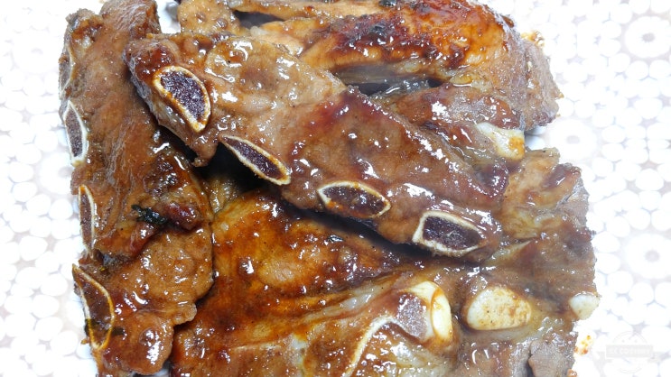  홈플러스 진짜 한돈양념 돼지LA갈비! 단짠단짠 맛있어~