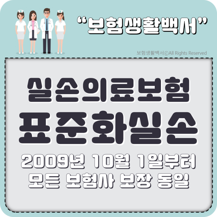  실손의료보험 안내 I - 표준화 실손의료보험