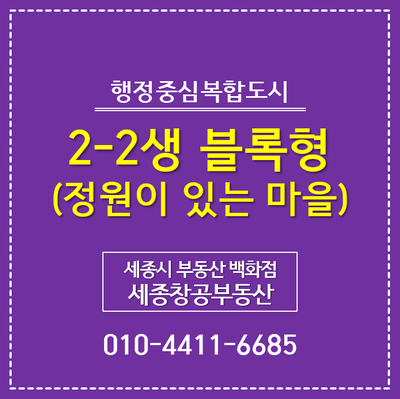  세종시 이주자택지, 2-2생활권 새롬동 블록형 현장사진