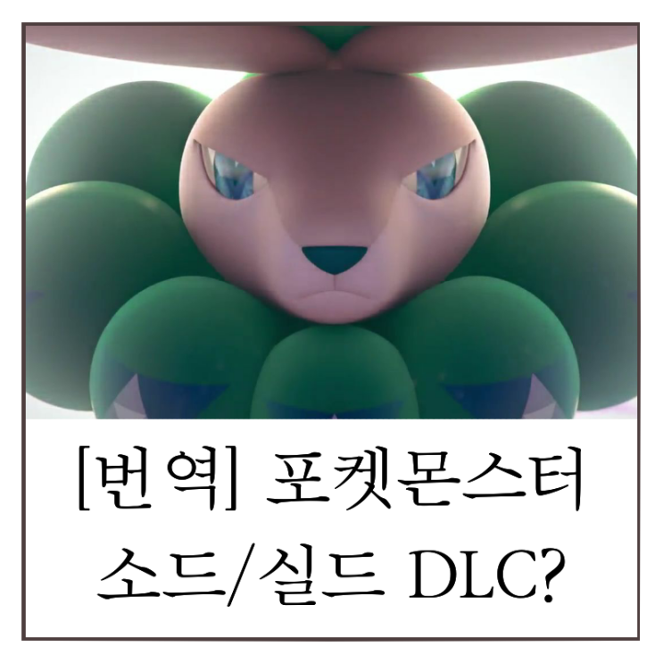  포켓몬스터 소드 실드 dlc 출시 이유 추측 번역