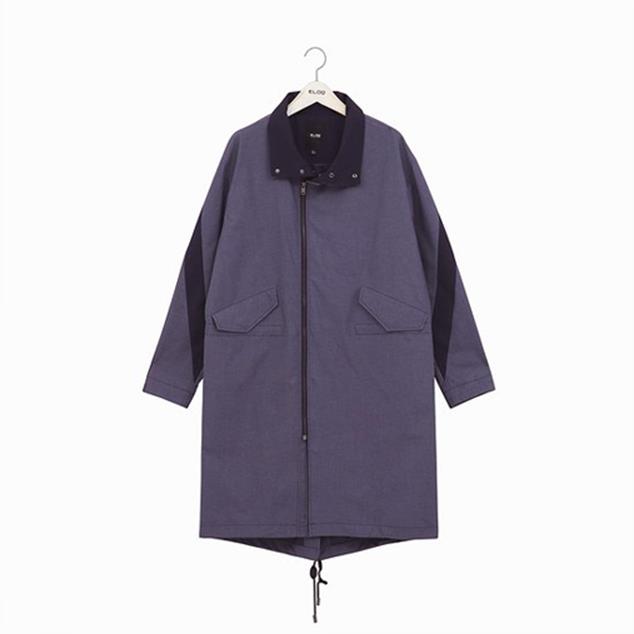 [ELOQ]_E186MCT132M_(남) 하이넥 소매배색 짚업 코트 (35,000원)