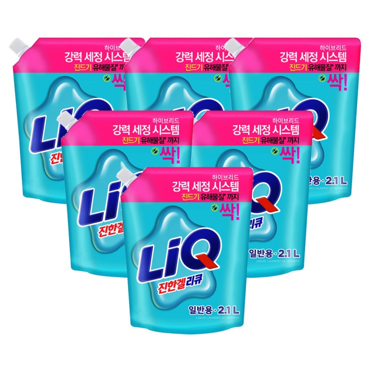  [쿠팡 특가] 21,700원 (51% 할인) 리큐 진한겔 하이브리드 액상세제 일반용 리필