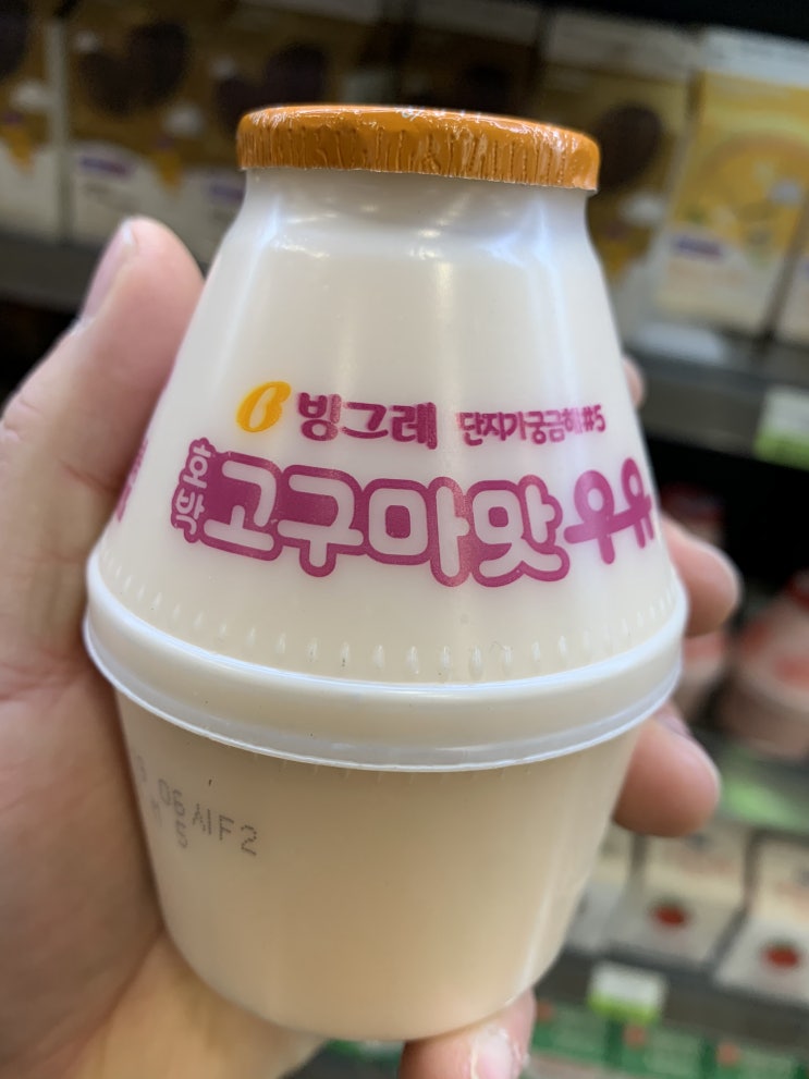  알쓸리뷰 빙그레 고구마 우유! 단지가궁금해#5 '호박고구마맛우유' 직접 먹어보고 쓰는 리얼후기