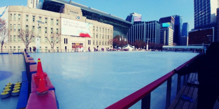 [서울 나들이]서울시청 앞 스케이트타기
