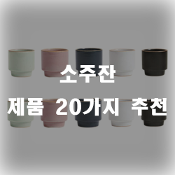  소주잔 하나 장만해두면 나쁘지않은 선택이겠죠?