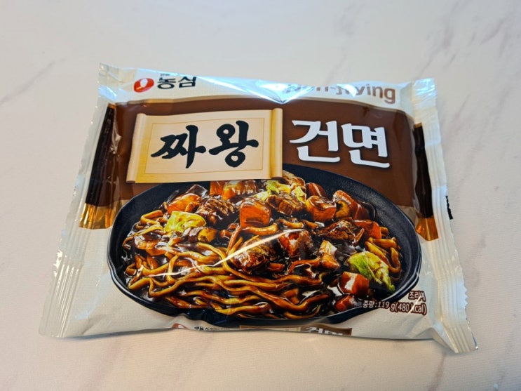 농심 짜왕 건면 먹어봤어요~