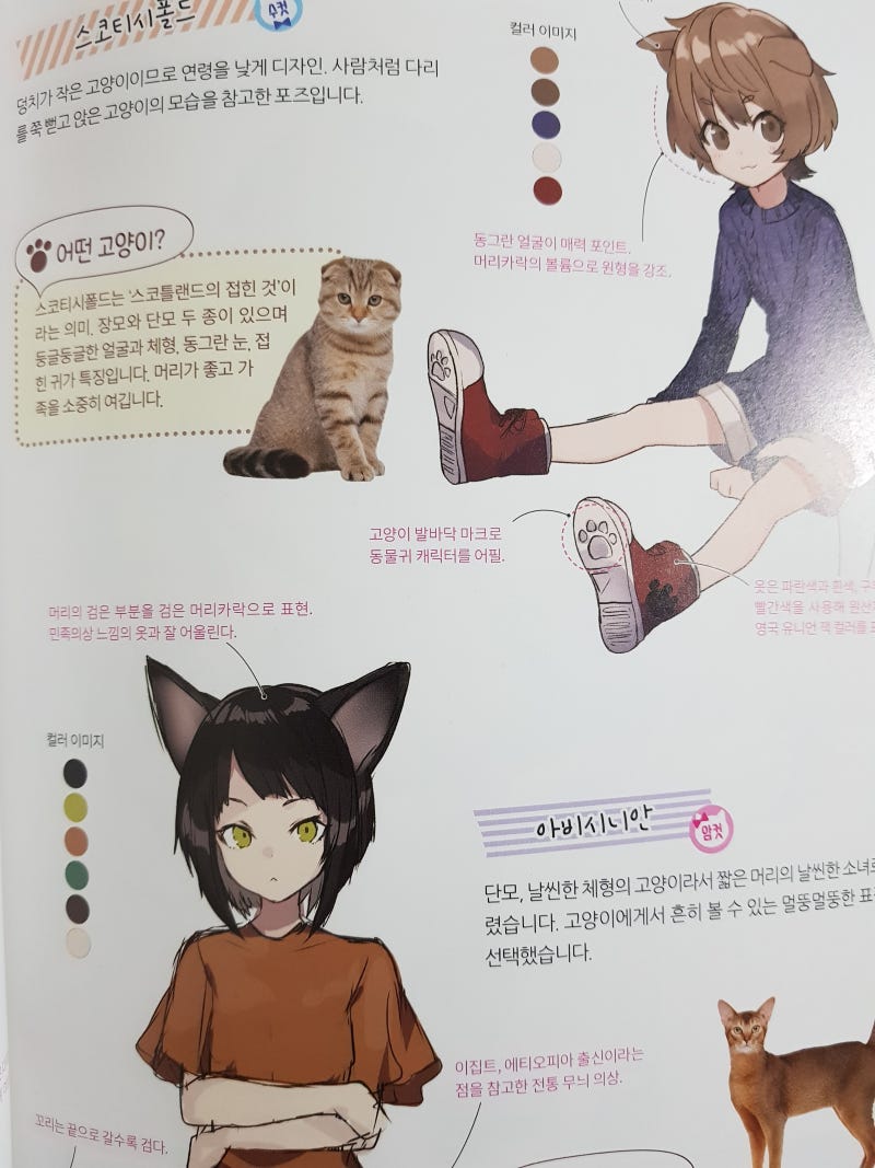 슈가오 - 동물귀 의인화 캐릭터북 서평(review) : 네이버 블로그, image size:800x1067