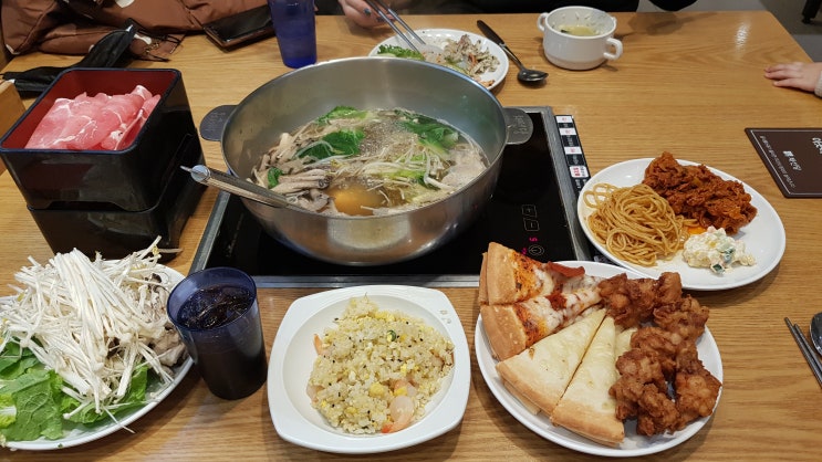  광명롯데아울렛점 채선당 자연한그릇 샤브샤브, 배터지게 먹는 부페 맛집