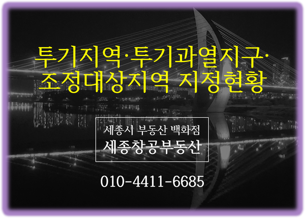  투기지역·투기과열지구·조정대상지역 지정현황