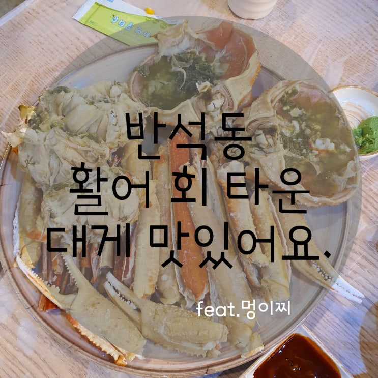 [대전유성구맛집] 반석활어회타운 대게 맛있게 먹었어요