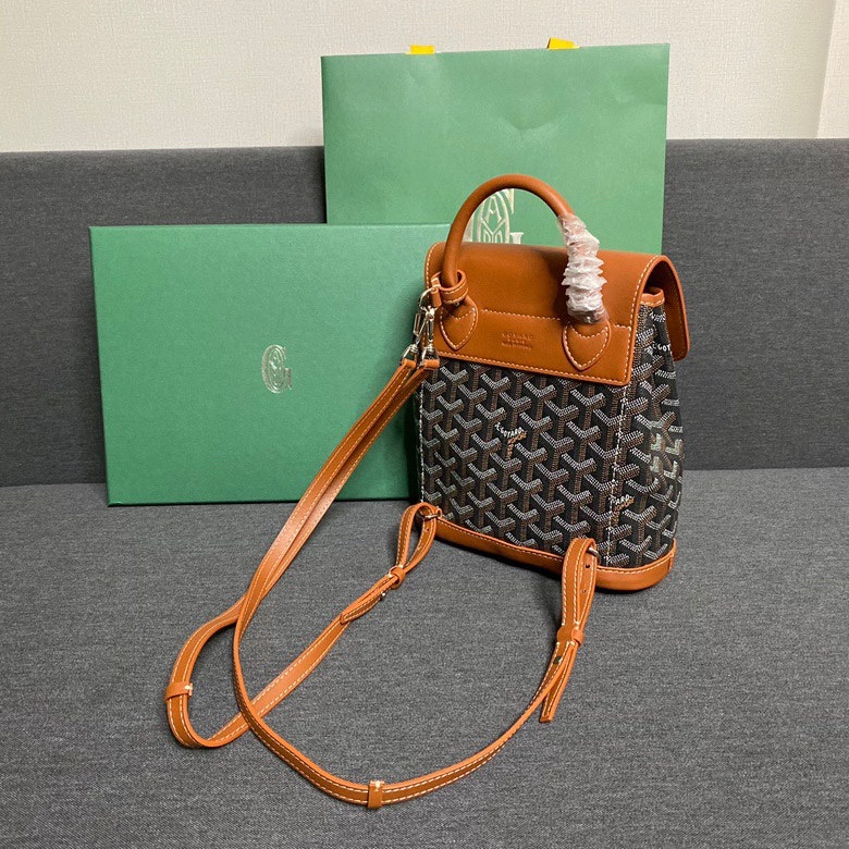 GoyardOfficial on X: Diminutive in size, but oozing ample character, the Alpin  Mini backpack takes modularity to new Goyard heights: shoulder bag, backpack  or crossbody: it seamlessly reinvents itself to follow you