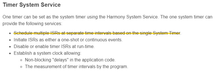 [PIC32 Harmony] Timer System Service