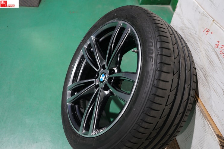  BMW7 G바디 잘못된 다이아컷팅 휠수리 휠도색 휠119