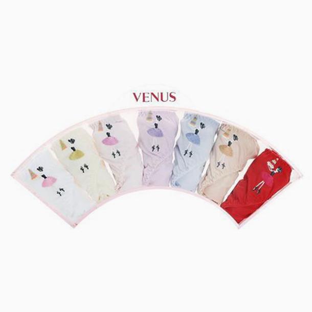  [AK플라자][비너스]비너스 파티 걸 자수 면 100%  데일리 요일 세트(vpt6914) (53,550원)