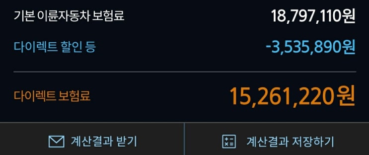  역대급 이륜차 유상운송 종합보험 다이렉트 보험료 ㅋㅋ