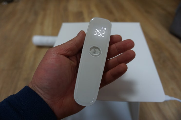 샤오미 미지아 체온계 Xiaomi Mijia iHealth 비접촉식 전자 체온계 구매 및 사용후기 | 알쓸리뷰X생활용품
