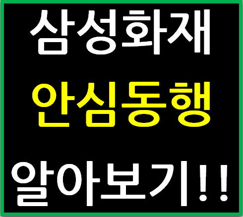 삼성화재 '상해보험 안심동행' 보험 알아보기 (feat.자부상)